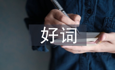 好词好句好段摘抄